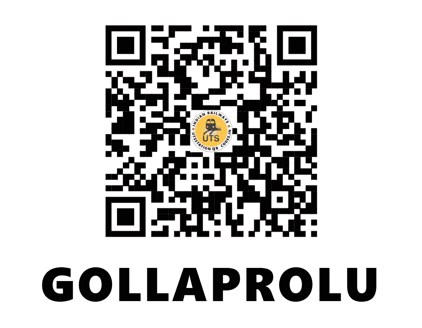 UTS QR Code for GOLLAPROLU - GLP - SC (ANDHRA PRADESH)